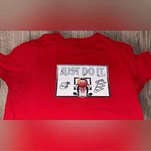 Nike Kids Red 'Just Do It' Graphic Tee large